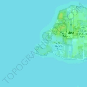 Mapa topográfico Manila Bay, altitud, relieve