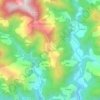 Mapa topográfico Talla Okhalkanda, altitud, relieve