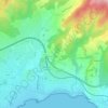 Mapa topográfico Vallon de Juane, altitud, relieve