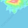 Mapa topográfico Ευαγγελίστριας, altitud, relieve