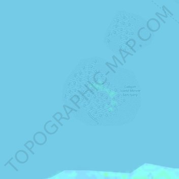 Mapa topográfico Cabgan Island, altitud, relieve