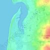 Mapa topográfico Les Moulières, altitud, relieve