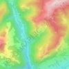 Mapa topográfico Le Tandieu, altitud, relieve