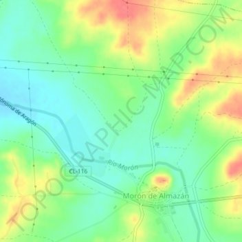 Mapa topográfico La Pasadilla, altitud, relieve