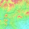 Mapa topográfico Nógrád vármegye, altitud, relieve