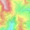 Mapa topográfico Kaljikhal, altitud, relieve