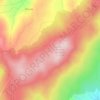 Mapa topográfico Serra de Bigorne, altitud, relieve