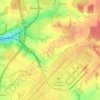 Mapa topográfico Tye Green, altitud, relieve