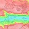 Mapa topográfico Les Taupiniaux, altitud, relieve