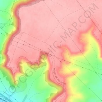 Mapa topográfico Valdescarabajo, altitud, relieve
