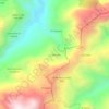 Mapa topográfico La Palizada, altitud, relieve