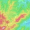 Mapa topográfico Pang Ung, altitud, relieve
