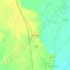Mapa topográfico Sahaspur, altitud, relieve