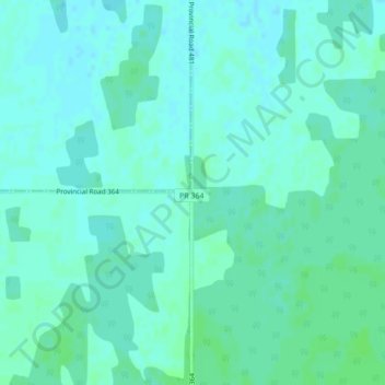 Mapa topográfico Weiden, altitud, relieve