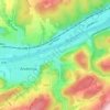Mapa topográfico Andenelle, altitud, relieve