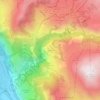 Mapa topográfico Le Rosai, altitud, relieve