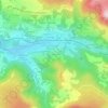 Mapa topográfico Le Pregnoux, altitud, relieve