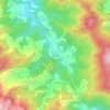 Mapa topográfico Ban Op, altitud, relieve