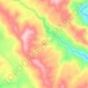 Mapa topográfico Kalki, altitud, relieve