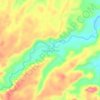 Mapa topográfico Sungai Limau, altitud, relieve