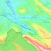 Mapa topográfico Idukki, altitud, relieve