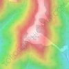 Mapa topográfico Rakhundi Top, altitud, relieve