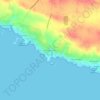 Mapa topográfico Binibèquer Nou, altitud, relieve