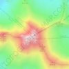 Mapa topográfico Erciyes Dağı, altitud, relieve