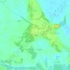 Mapa topográfico Ban Mai, altitud, relieve