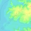 Mapa topográfico Hoà Lộc, altitud, relieve