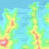 Mapa topográfico Ocumare de La Costa, altitud, relieve