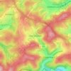 Mapa topográfico Oberschelden, altitud, relieve