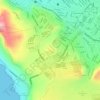 Mapa topográfico Cerro Cabra, altitud, relieve