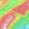 Mapa topográfico Le Creux de la Mainaz, altitud, relieve