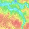 Mapa topográfico Le Moulinier, altitud, relieve