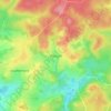 Mapa topográfico Vlessart, altitud, relieve