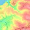 Mapa topográfico Mawla, altitud, relieve
