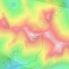 Mapa topográfico Ruby Dome, altitud, relieve