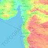 Mapa topográfico Dadra and Nagar Haveli, altitud, relieve