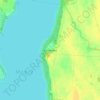 Mapa topográfico Koszewko, altitud, relieve