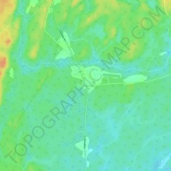 Mapa topográfico Northbrook, altitud, relieve