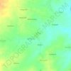 Mapa topográfico Arjunda, altitud, relieve