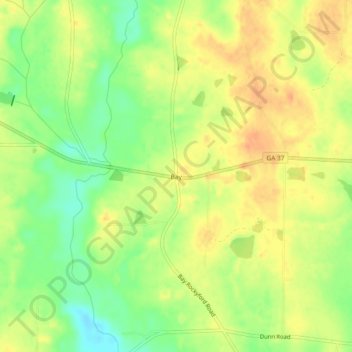 Mapa topográfico Bay, altitud, relieve