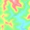 Mapa topográfico Nova Brasília, altitud, relieve