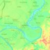 Mapa topográfico Angadanan, altitud, relieve
