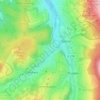 Mapa topográfico Findlos, altitud, relieve