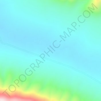 Mapa topográfico Valle San Pablo, altitud, relieve