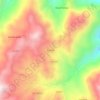 Mapa topográfico La Fila, altitud, relieve