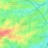 Mapa topográfico Deftinge, altitud, relieve