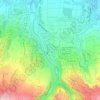 Mapa topográfico La Rivière des Pluies, altitud, relieve